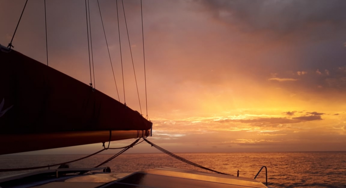 lady coucher de soleil